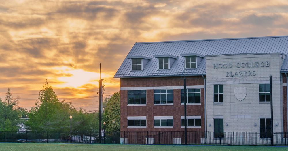 Hood College building, Frederick, MD, architectural landscape photograph by Campbell Shepard